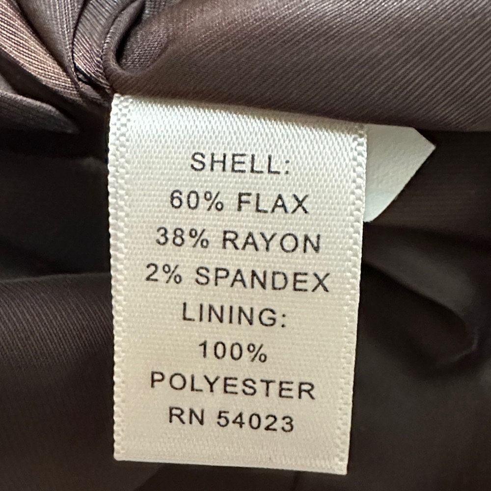 Banana Republic Brown A-Line Flax Linen Blend Skirt size 2 - Picture 6 of 6